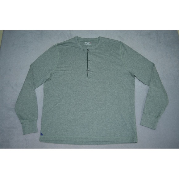 UNTUCKit Other - UNTUCKit Heathered Green Long Sleeve Henley Shirt Mens Large